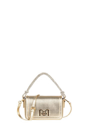 Γυναικείο Τσαντάκι μικρό με κοντό και μακρύ λουράκι χρυσό Rinascimento