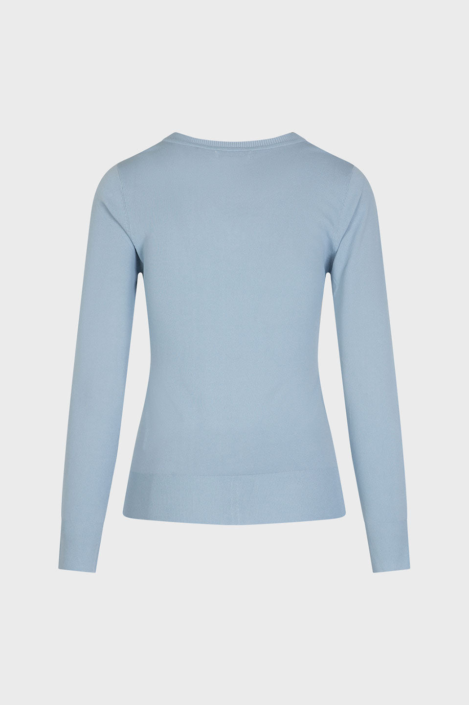 Γυναικείο Μακρυμάνικο τοπ V λαιμόκοψη γαλάζιο Sandro Ferrone