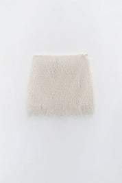 Γυναικεία Φούστα με πούπουλα και παγιέτα ιβουάρ Eleh