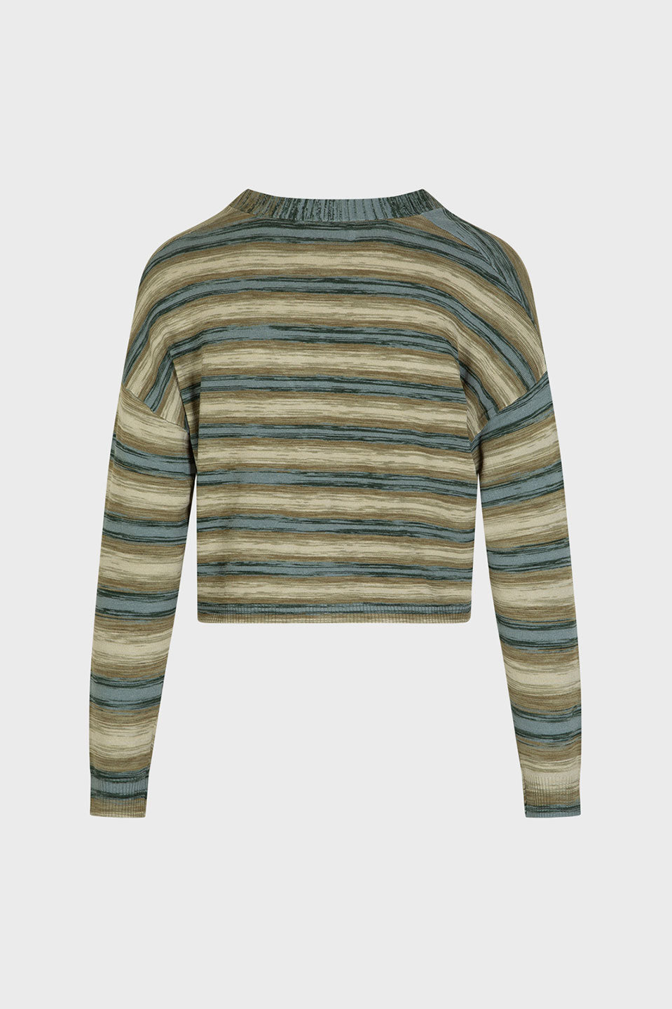 Γυναικεία Πλεκτή ζακέτα ριγέ πράσινο Sandro Ferrone