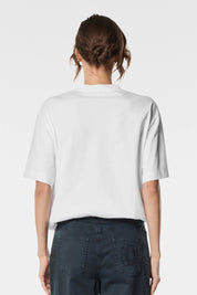 Γυναικεία μπλούζα T-shirt με στάμπα λευκή Nenette