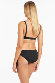 Γυναικείο Μαγιό bikini slip με δέσιμο μαύρο Sea Level