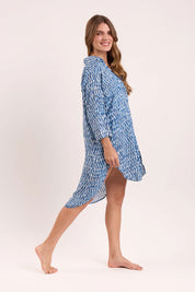 Γυναικείο φόρεμα παραλίας μπλε Rio Del Sol