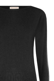 Γυναικεία μπλούζα πλεκτή μαύρη Rinascimento