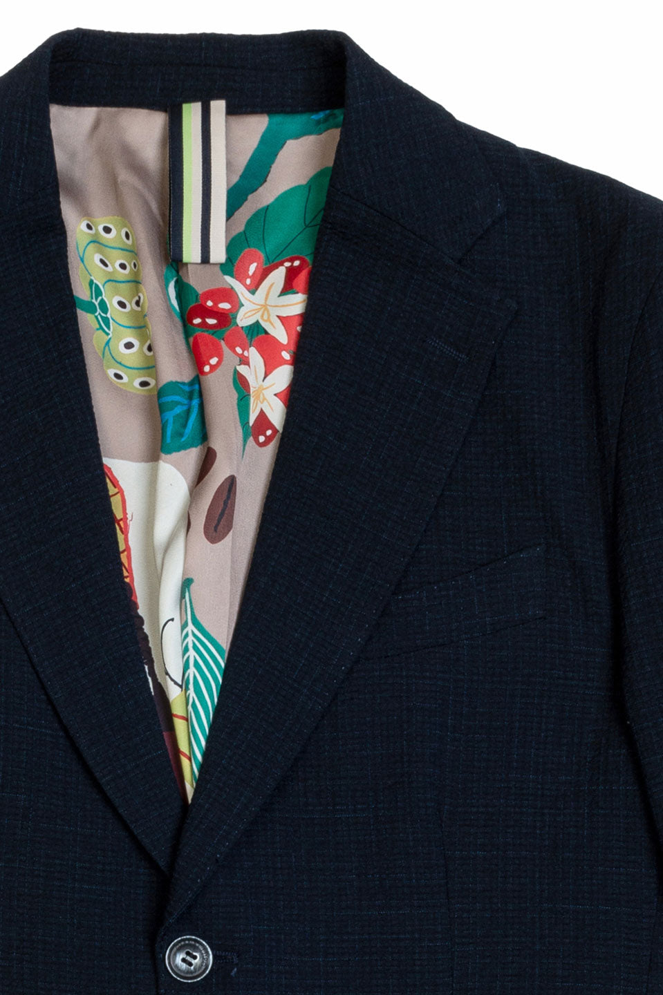 Ανδρικό Σακάκι με υφή μπλε navy Gianni Lupo