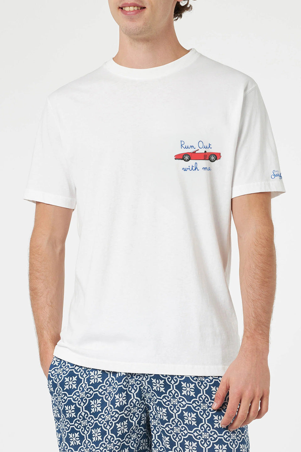 Ανδρικό T-shirt με τύπωμα Saint Barth MC2