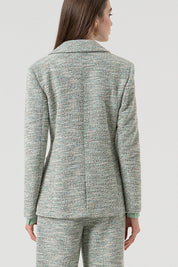 Γυναικείο σακάκι με δομή πράσινο Fracomina