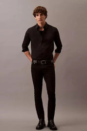 Ανδρικό πουκάμισο slim fit μαύρο LV04LB145GUB1 Calvin Klein